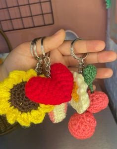 Crochet Bow Keychain