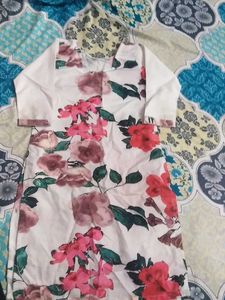 Floral Print Kurta