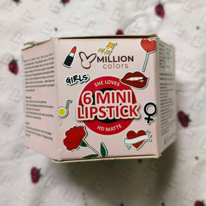 Million Colors- 6 Mini Lipstick