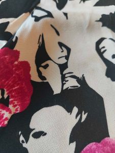 Patterned Long Sleeve Top