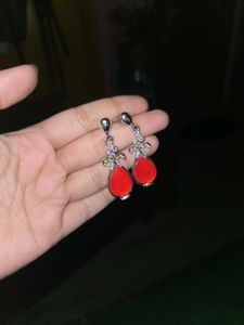Korean Red Earring