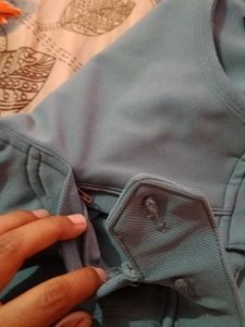 Blue Casual Pants