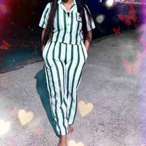 Striped Pajama Set
