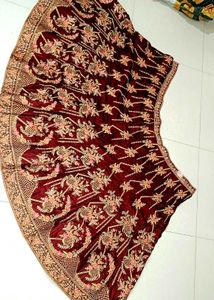 Maroon Embroidered Lehenga Choli