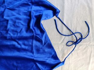 Backless Satin Top 💙