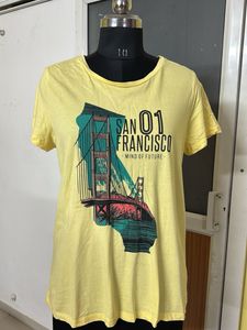 Brand New Yellow Graphic Print Tee