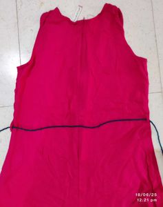 Sleeveless Jumpsuit Rani pink colour