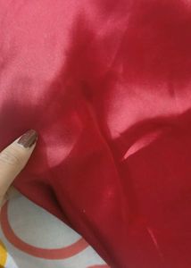 Red Satin Slip Dress