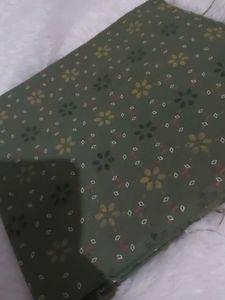 Olive Floral Cotton Fabric