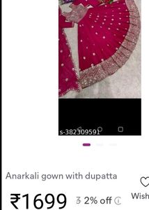 New Party wear Long Anarkali Gown Cum Suit Full Se