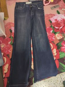 Men Navy Blue denim Jeans, Koutons Brand,Bootflare