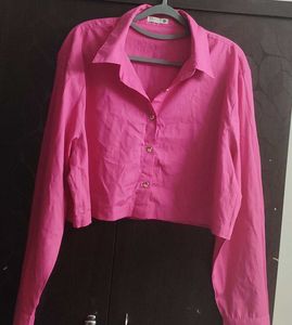 Shirt Style Crop Top