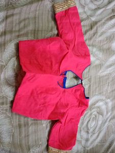 Pink Readymade Saree Blouse