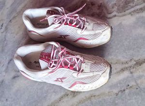 Sparx Silver Red Sports Shoes