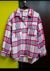 Pinterest Inspired Savana Plaid Jacket Women&#39;s Coat Autumn Winter Retro Pocket Oversized