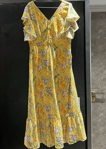 Yellow Floral Dress