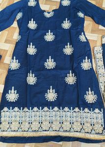 Navy Blue Kurta Salwar Set