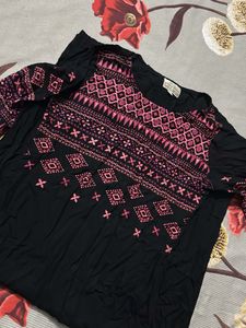 Sabhyata Original black Long Kurti