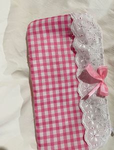 Restock💖Pink Gingham Pouch💖