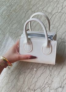 Mini White Kelly Type Bag Dupe