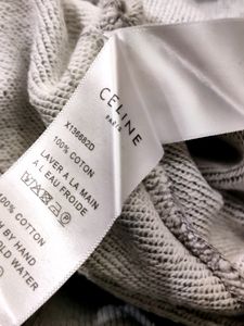 Celine Loose Hoodie in cotton fleece with a studd