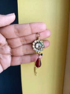 Stone Anti Tarnish Jhumkas