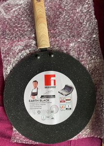 Bergner Earth Black Non Stick 26cm Concave Tawa