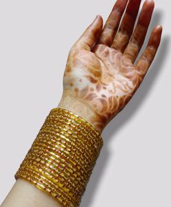 Golden Kaanch Glass Chudhi