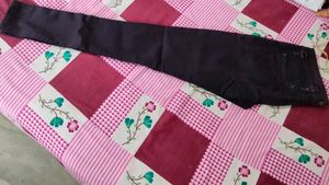 Wine Colour Denim Jeans