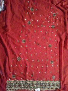 A Rust Colour Dress Material.