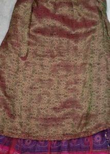 Maroon Embroidered Lehenga Skirt