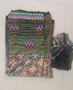 Ethnic Saree with Blouse Piece