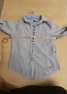 STYLISH STRIPED TOP WITH Button-up Sleeve Detail