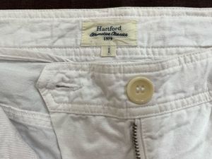 Hartford White Bermuda Shorts