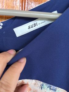 Blue Multi Color Dress