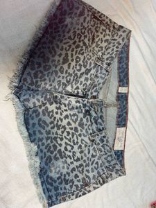 Y2K Leopard Print Shorts