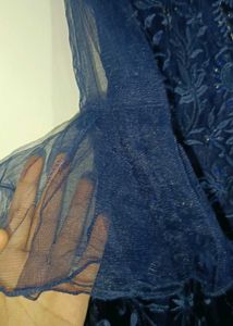 Elegant Navy Blue Ethnic Gown