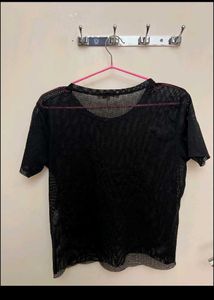 Beautiful Black Mesh Top