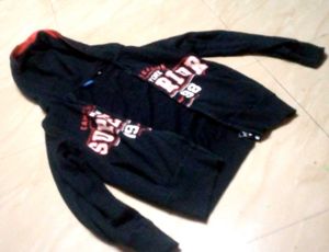 Black Graphic Hoodie