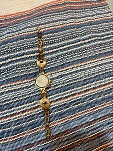 Elegant Gold-Tone Rhinestone Watch