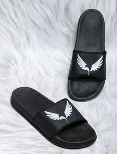 Men slides/flip flops (Black,8)