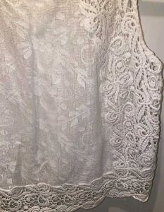 Pretty Zara White Net Mesh Top, Size S, Good Cond