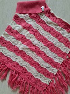 pink woollen poncho🌻