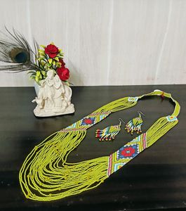 African Style Seed Beads Necklace