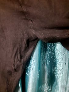 Net Embroidered Black Leggings L Or Xl Size