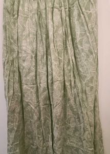 Green Leaf Print Palazzos