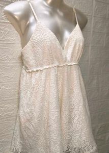🎊🥳Buy One Get 1 Free🥳🎊White Lace Romper Dress