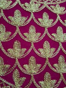 Red,rani pink, and purple Embroidered Clutches