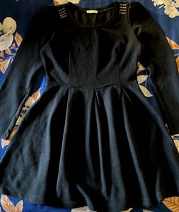 Black Fit & Flare Mini Dress