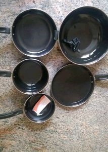 🆕Combo Of 5 Pcs Set AR(roma) Nonstik cast iron